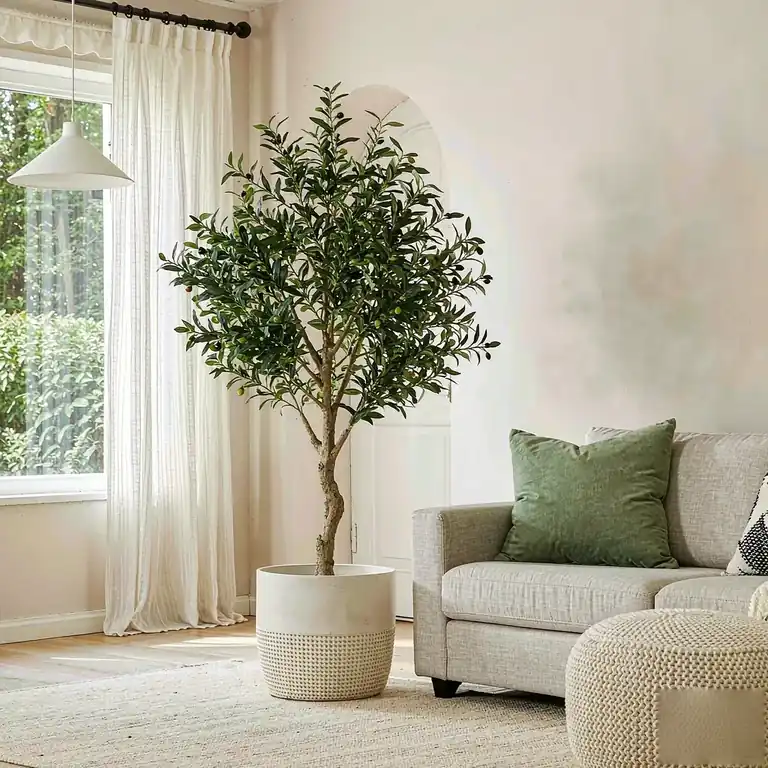 Faux Olive Tree — view 2