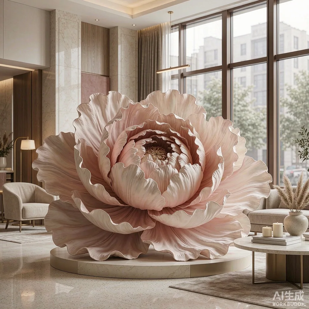 Giant Peony Display — Oversized